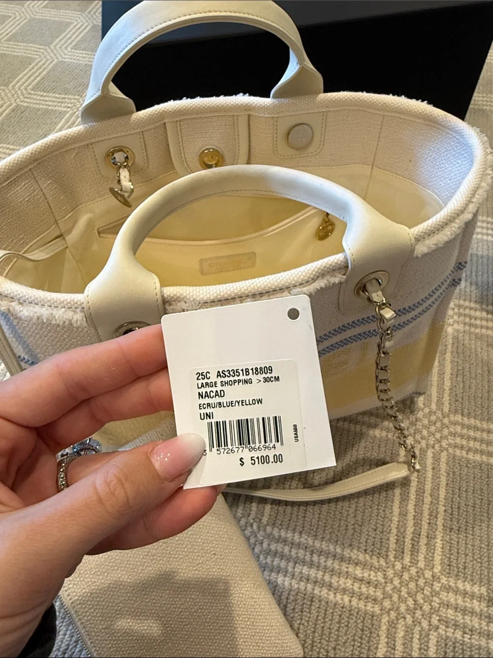 Chanel 25C Large Shopping Tote